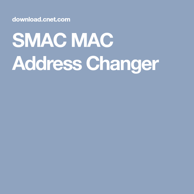 smac mac address changer